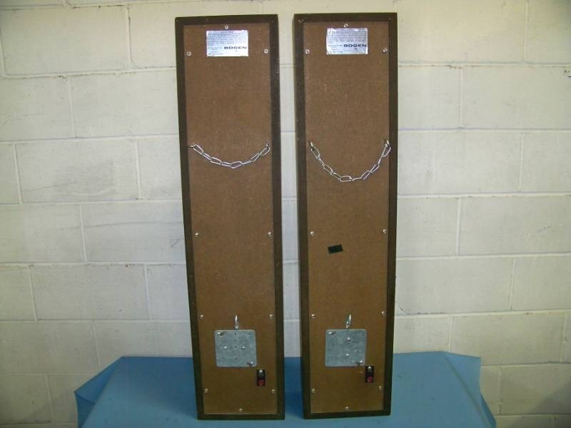 lot 87 image: Bogen, Vintage, 35 Watt, Sound Columns  Column Speakers