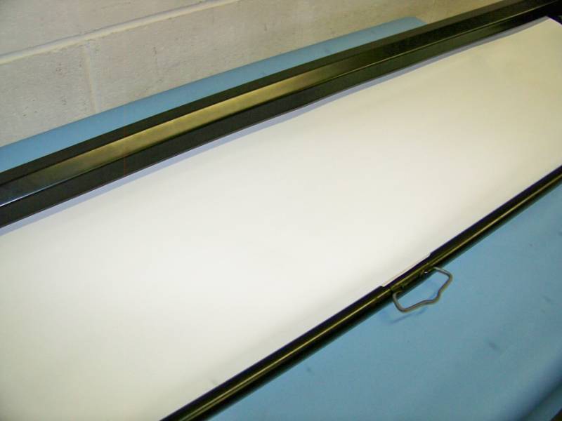 lot 36 image: Quartet, Ceiling or Wall Mountable, Manual Pull Movie  Projection Screen