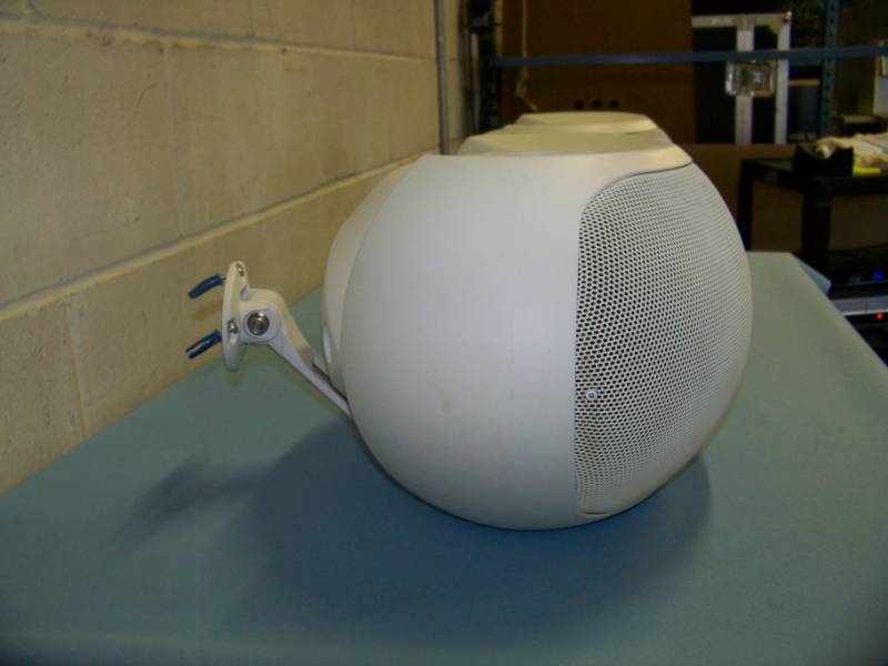 lot 18 image: Electro-Voice (EV), EVID 6.2, 300W, Dual 6, 2-Way, IndoorOutdoor, Surface Mount Speakers with Mounting Brackets