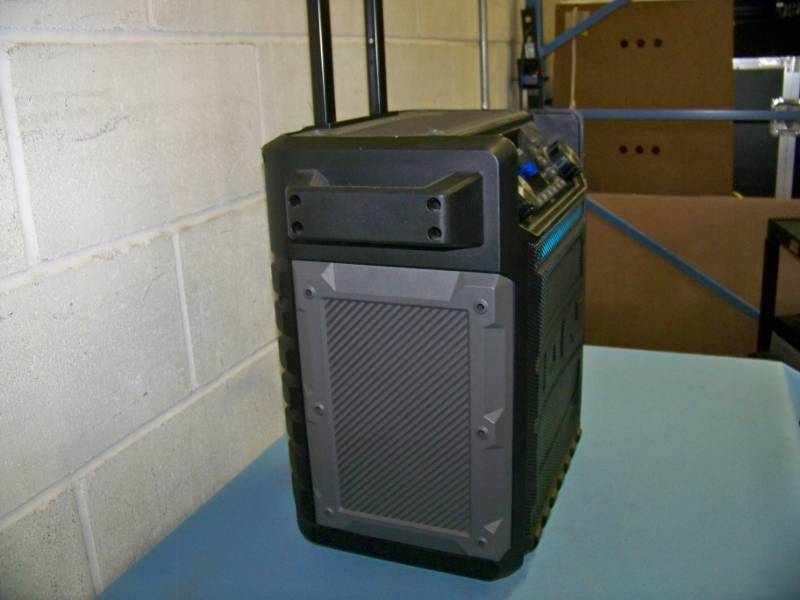 lot 102 image: ION, Pathfinder, High Power, Water Resistant, Portable Loudspeaker  Speaker with Bluetooth, Microphone and Color Light Bar