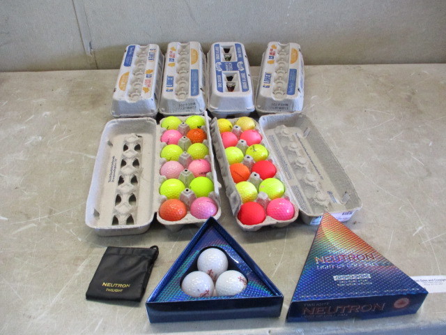 lot 70 image: Colored Golf Balls