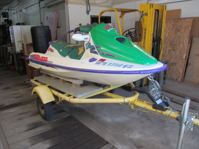lot 4 image: 1995 Seadoo GTX Jet ski and Trailer