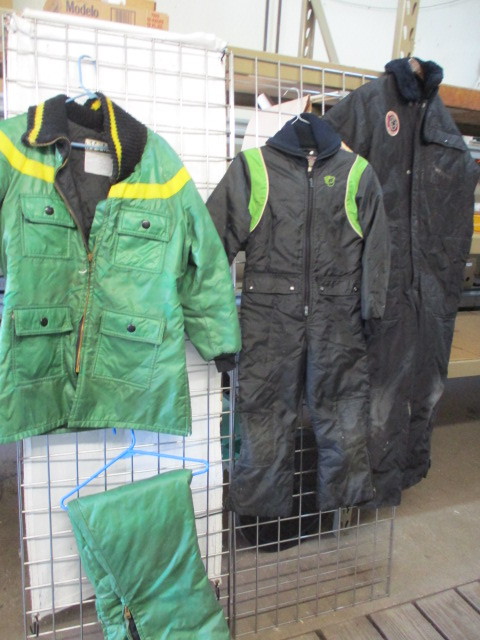 lot 23 image: 3 Vintage Snowmobile Suits