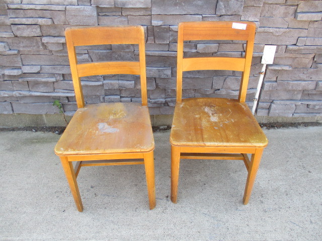 lot 48 image: Antique Wooden Chairs
