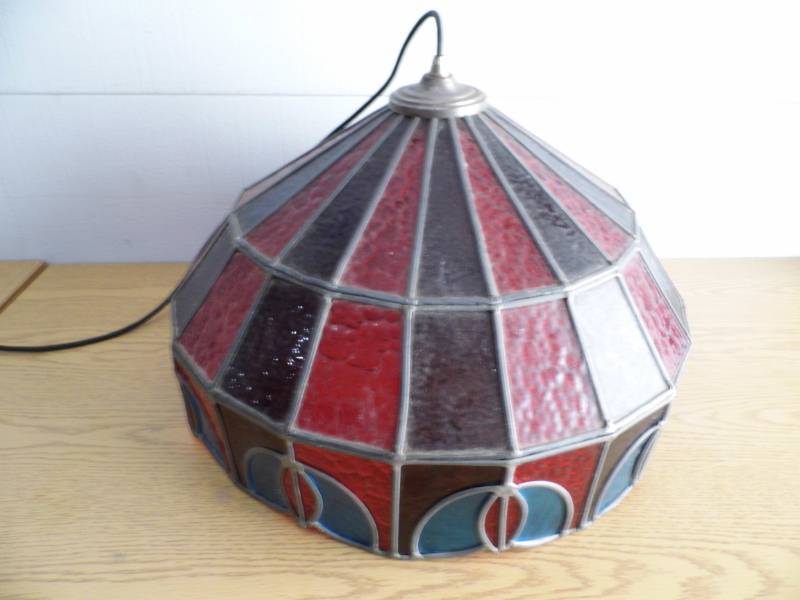 Stained Glass Hanging Lamp