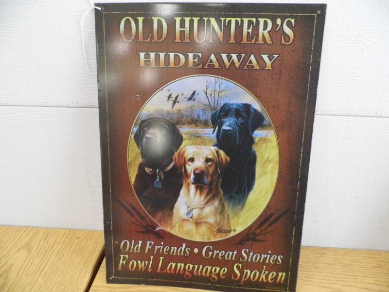 Old Hunters Metal SIgn