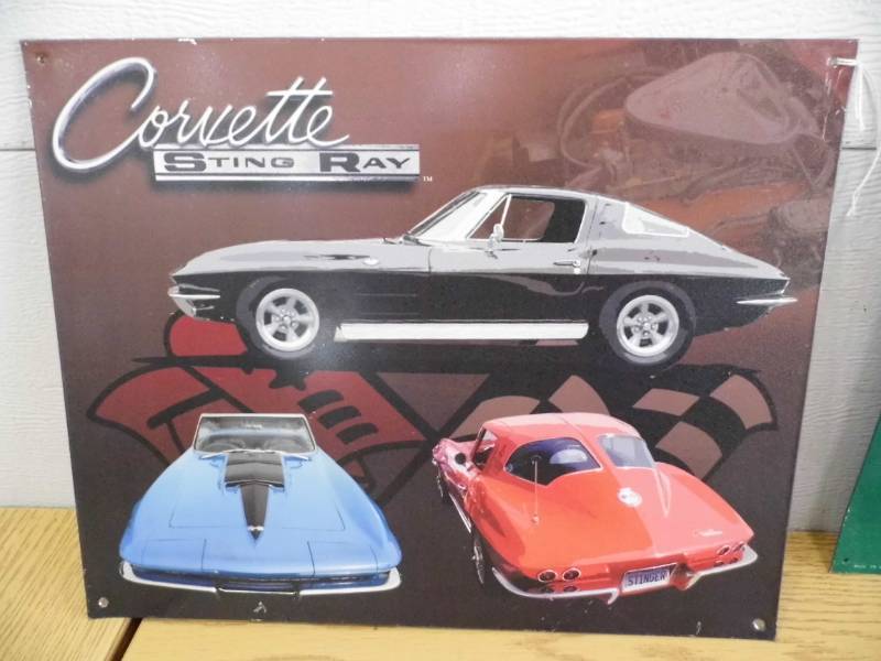 Corvette Metal Sign
