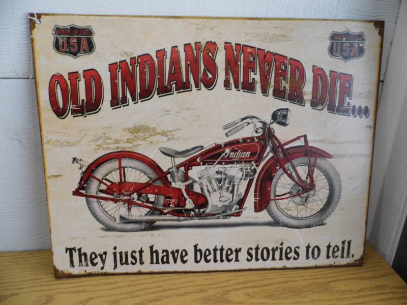 Indian Motorcycle Metal Sign
