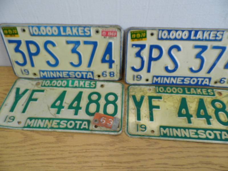 1963-1968 License Plates