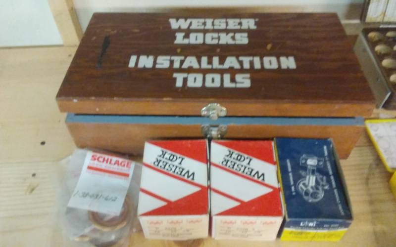 lot 43 image: Weiser Lock Installation Tools, Other Locks & Lock Parts