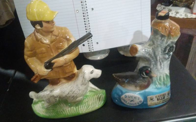 lot 76 image: 2-Collectible Jim Beam Decanters