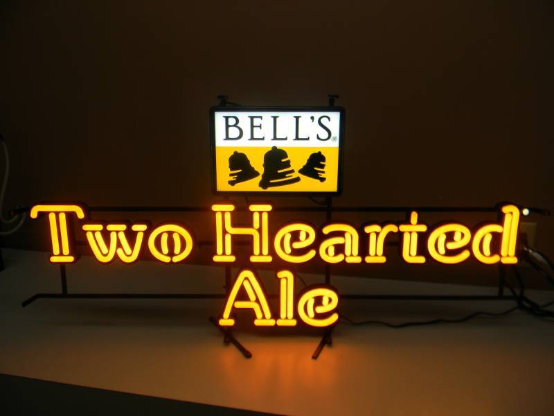 lot 10 image: BELLS BREWERY TWO HEARTED ALE LED LIGHT - NEW - RARE HARD TO FIND - APPROX 38 BY 18 - SEE PICTURES