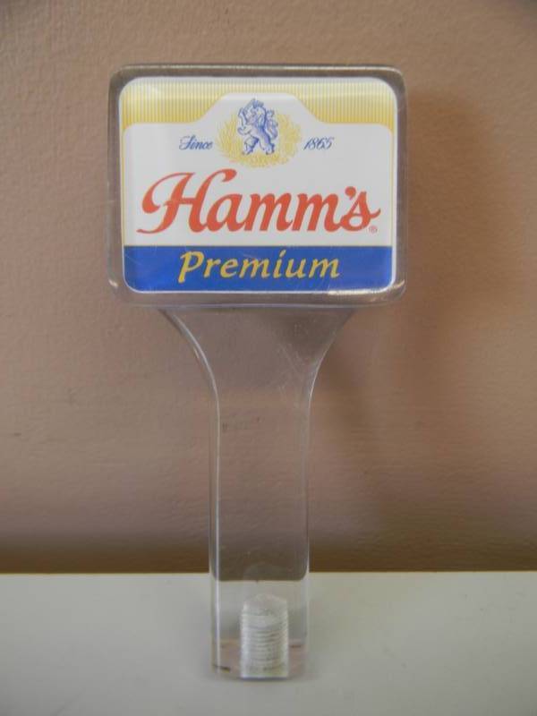 lot 19 image: VINTAGE HAMMS BEER PREMIUM TAP HANDLE - SHORT VERSION - APPROX 6 LONG - NICE - SEE PICTURES