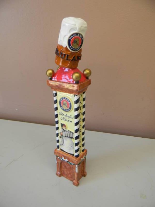 lot 21 image: NEW - PAULANER MUNCHEN BEER OKTOBERFEST TAP HANDLE - Excellent Condition - APPROX 13 - SEE PICTURES