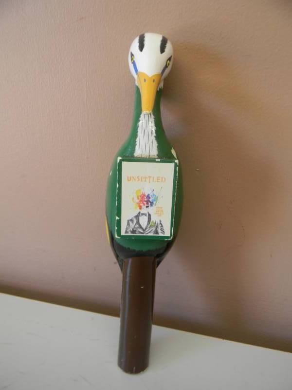 lot 28 image: CENTRAL WATERS UNSETTLED IPA BEER TAP HANDLE WISCONSIN - RARE HARD TO FIND - APPROX 12 - SEE PICTURES