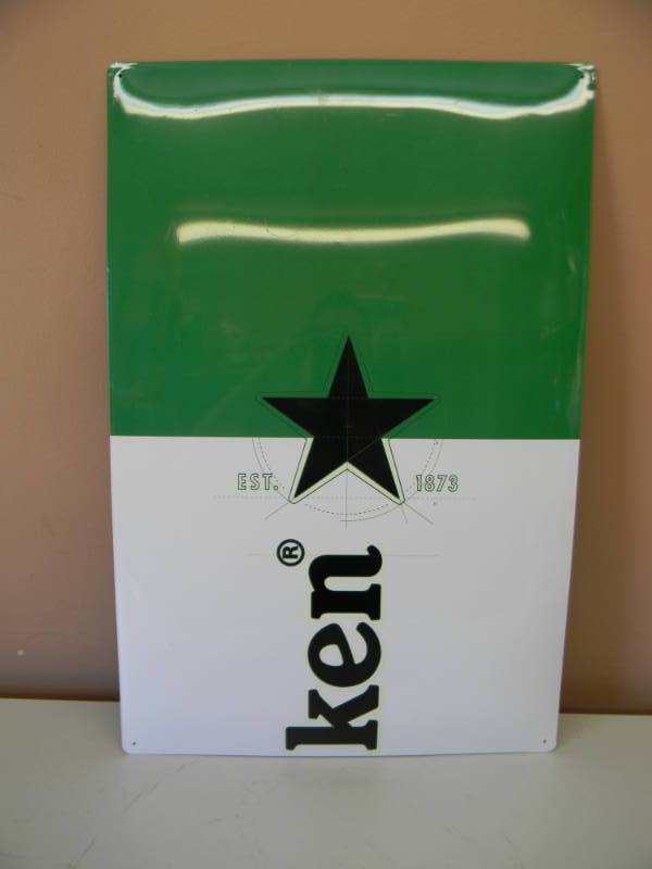 lot 32 image: NOS - HEINEKEN BEER TIN EST. 1873 - NICE - APPROX 16 BY 23 - SEE PICTURES