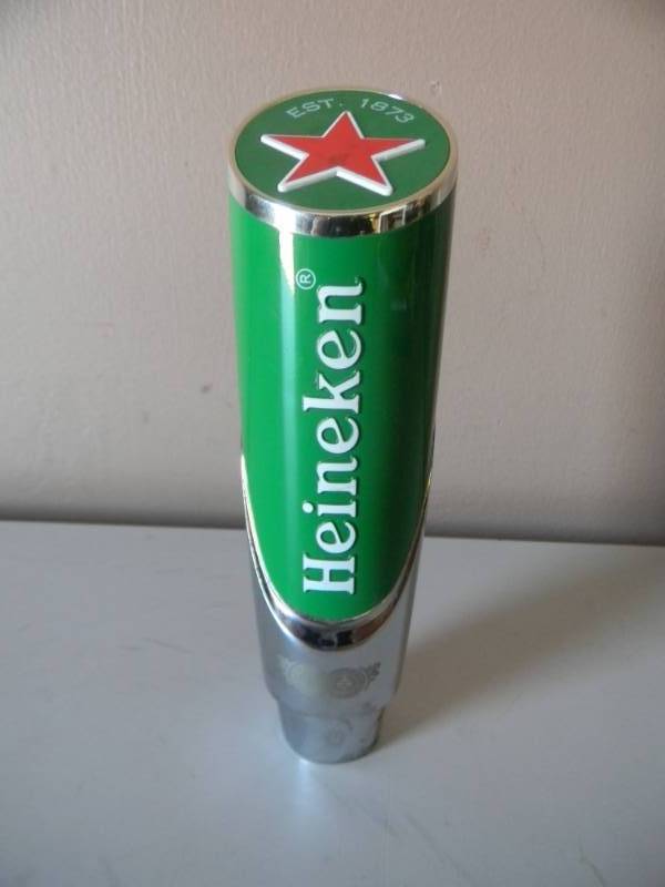 lot 34 image: NOS - HEINEKEN BEER BEER TAP HANDLE EST. 1873 STAR - APPROX 6.5  - SEE PICTURES