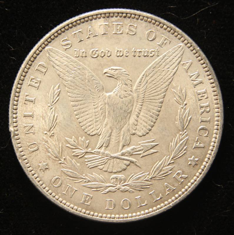 lot 15 image: 1887 MORGAN SILVER DOLLAR BU-UNC