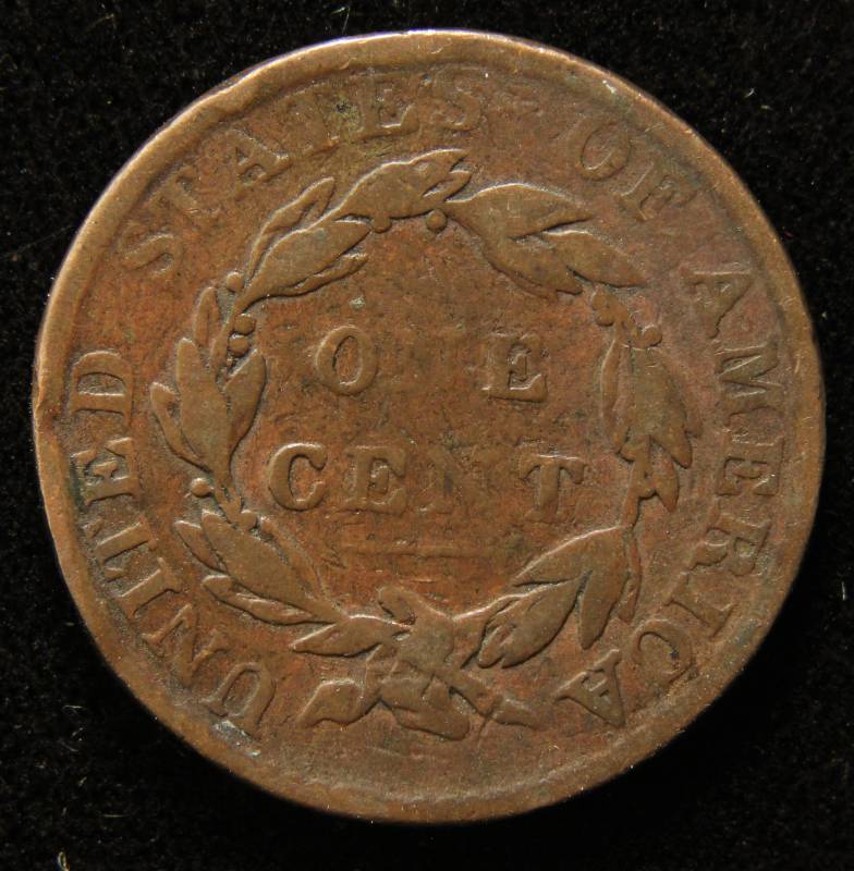 lot 19 image: 1818 US LARGE CENT LIGHT OBV DAMAGE