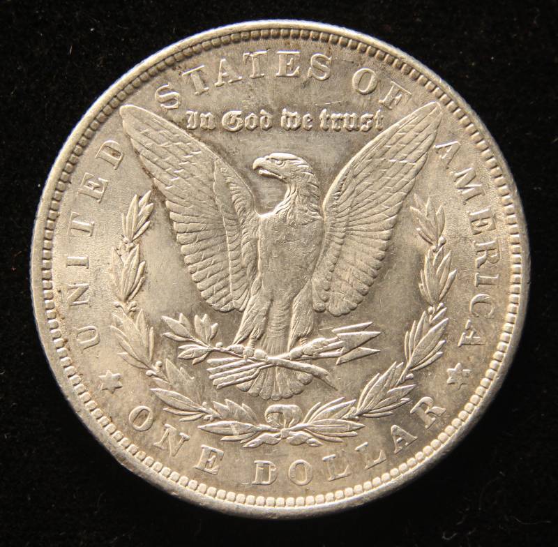 lot 24 image: 1889 MORGAN SILVER DOLLAR AU