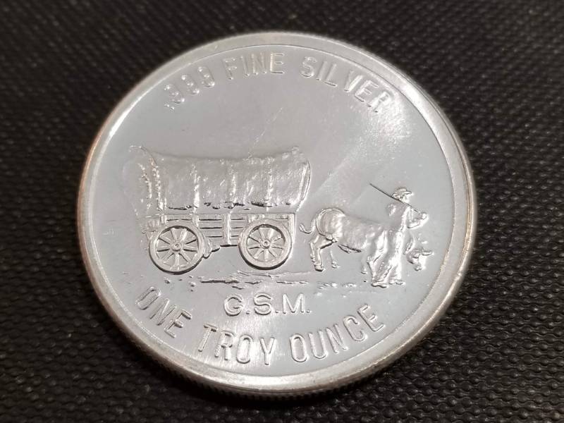 lot 07-B image: 1 TROY OZ. .999 FINE SILVER PROSPECTOR ROUND