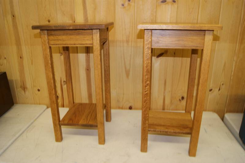 lot 26 image: Wooden End Tables