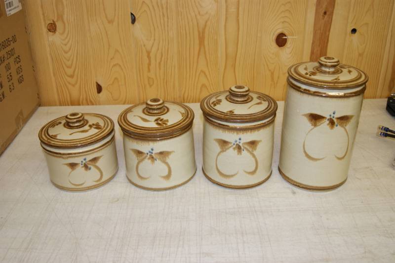 lot 53 image: Lot of 4 Canister Set