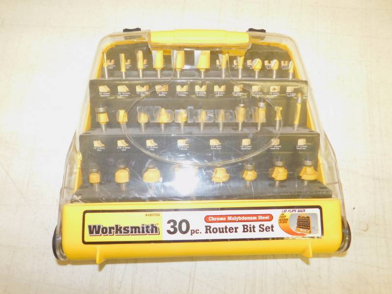 lot 59 image: Worksmith 30pc. Router Bit Set