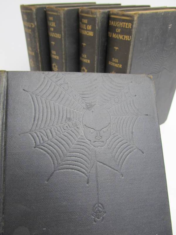 lot 11 image: 5 Vintage 1930s FU MANCHU Hardcover Books