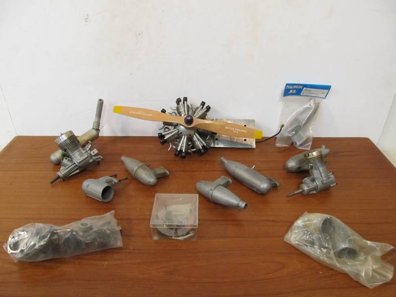 lot 78 image: Group of Vintage RC Plane Engines & Accessories #2
