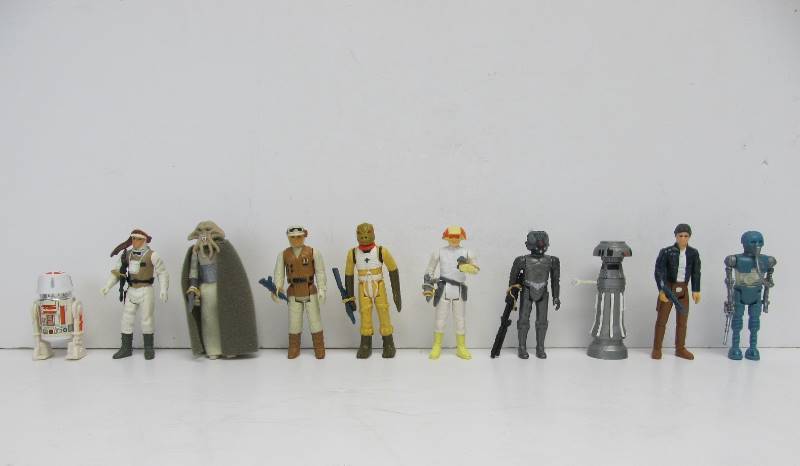 lot 47 image: NICE Lot of 10 Original 1970s to Early 80s Kenner STAR WARS Action Figures #2