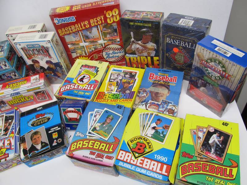 lot 199 image: LARGE Lot of Sealed Unopened Sports Cards Packs & Boxes