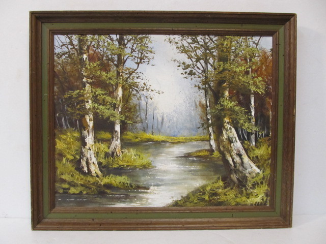 lot 229 image: Oil on Canvas Spring  Summer by Sandra K. Meade-Powell