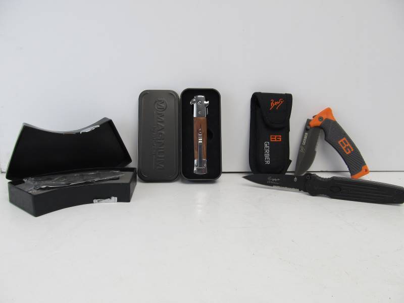lot 241 image: Gerber & Boker Folding SurvivalTactical Knives