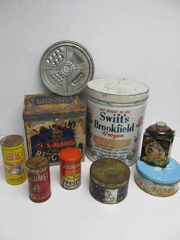 lot 168 image: Group of Vintage Advertising Tins