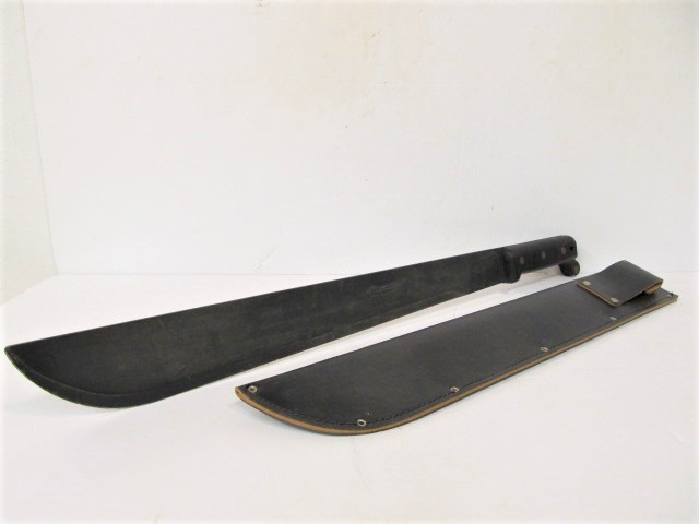 lot 240 image: Vintage Dated 1943 US Military Machete wCase