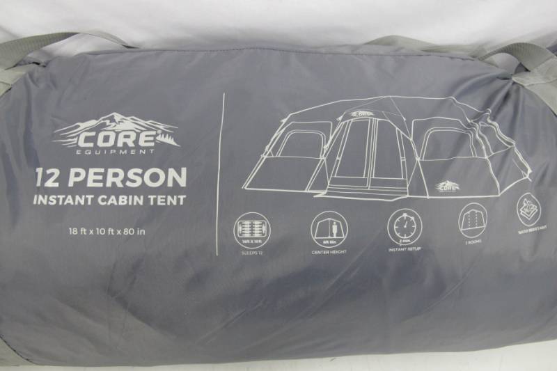 Core Equipment 12 Person Instant Cabin Tent 18' x 10