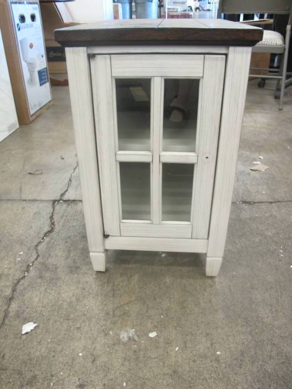 lot 45 image: Pike & Main SNOW CHAIRSIDE TABLE