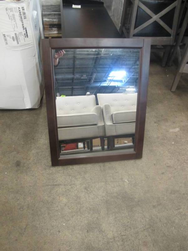 lot 15 image: Glacier Bay Chelsea 22 in. W x 27 in. H Wall Mirror in Cognac