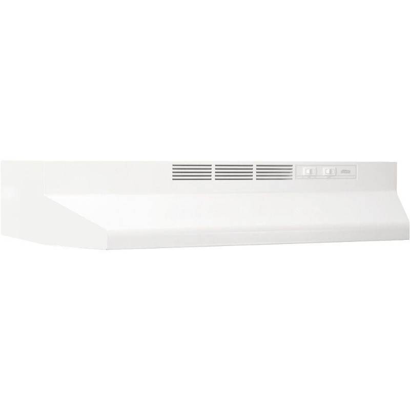 lot 19 image: Broan 41000 Series 36 in. Ductless Under Cabinet Range Hood with Light in White