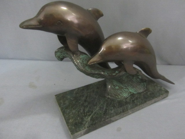 lot 96 image: Art Deco Dolphins