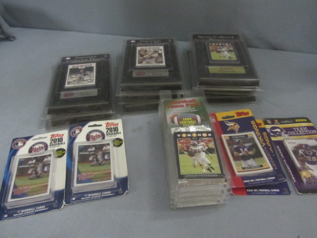 lot 47 image: MN Twins, Vikings Collector Cards