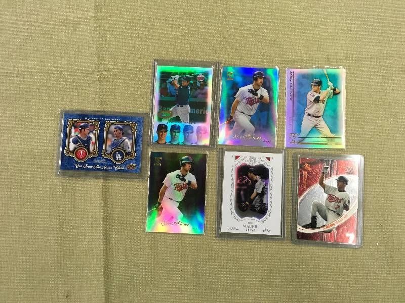 7 Numbered Joe Mauer Cards