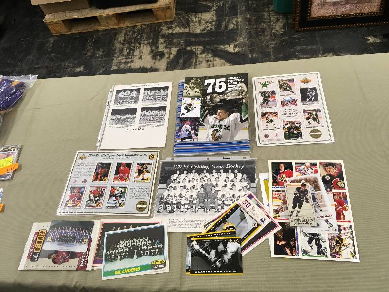 Stack Of Hockey Related Items- Some UND Related