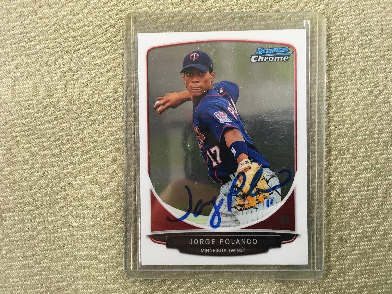 Hand Signed Jorge Polanco Card