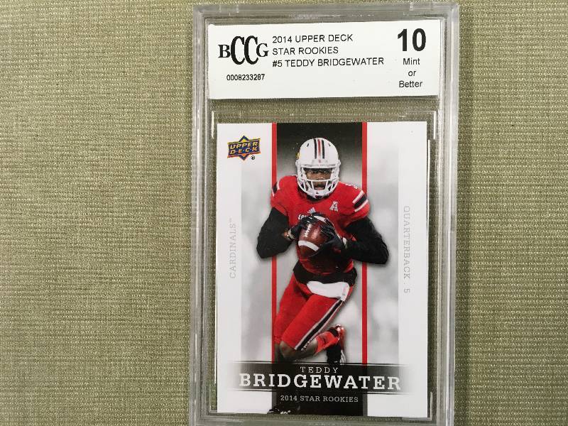 2014 Upper Deck Star Rookies #5 Teddy Bridgewater Card 10 Mint