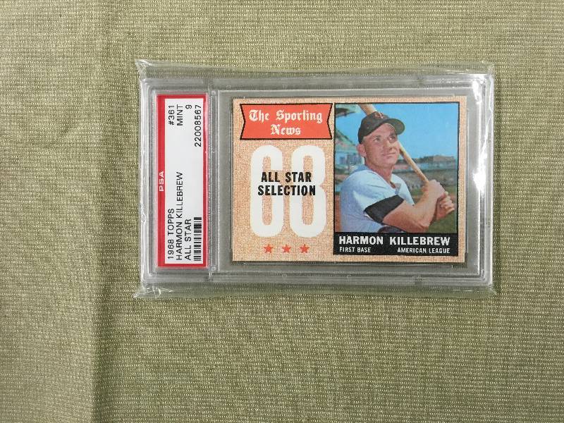 1968 Topps Harmon Killebrew All Star Card Mint 9