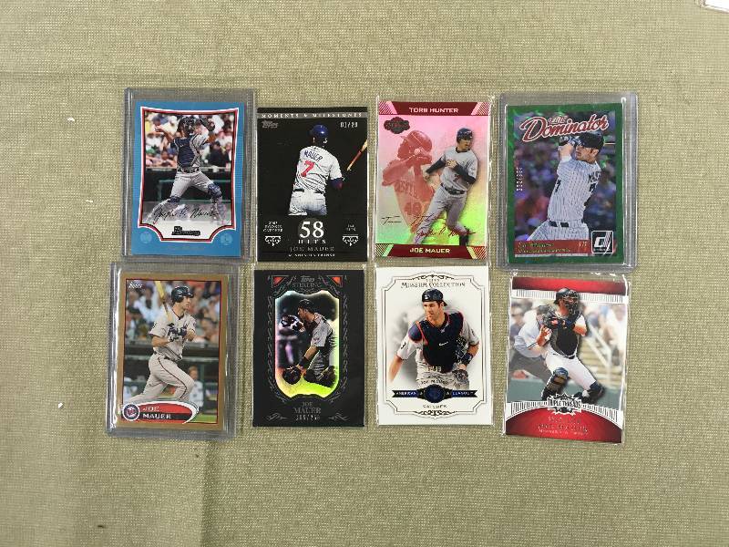 8 Numbered Joe Mauer Cards