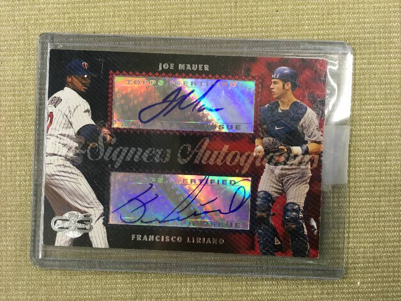 Topps Certified Dual-Signed Joe MauerLiriano Card