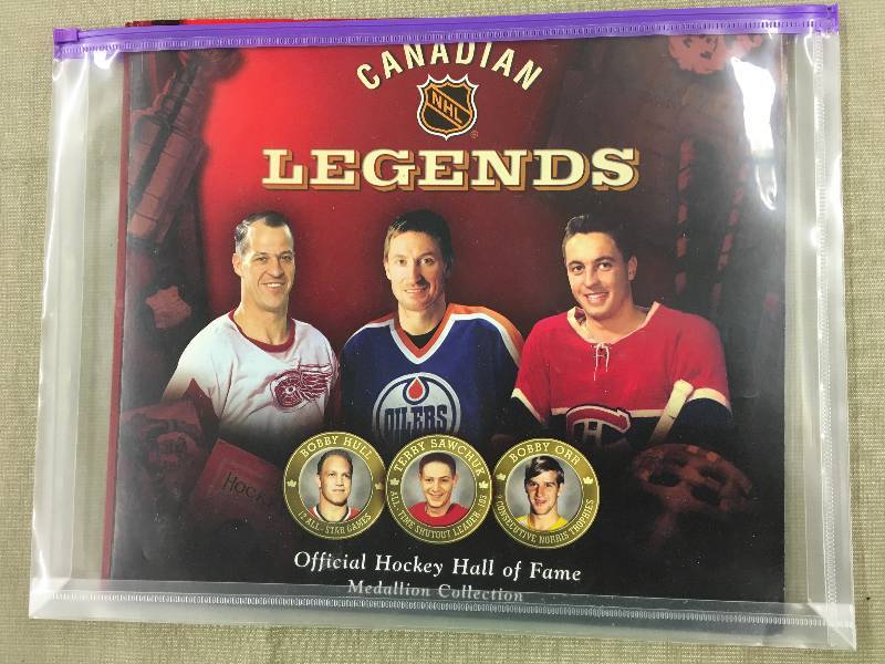 Canadian Legends Hockey Medallion Set